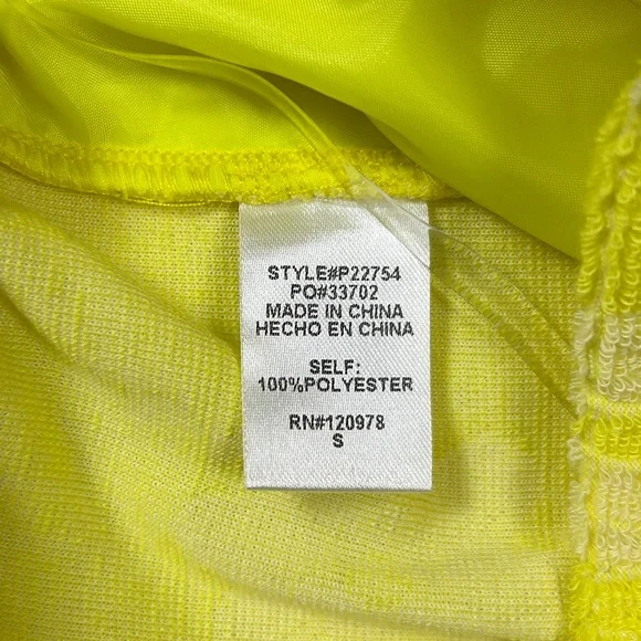 ENTRO Yellow & Beige Daisy Terri Cloth High Waist Shorts - Picture 10 of 12